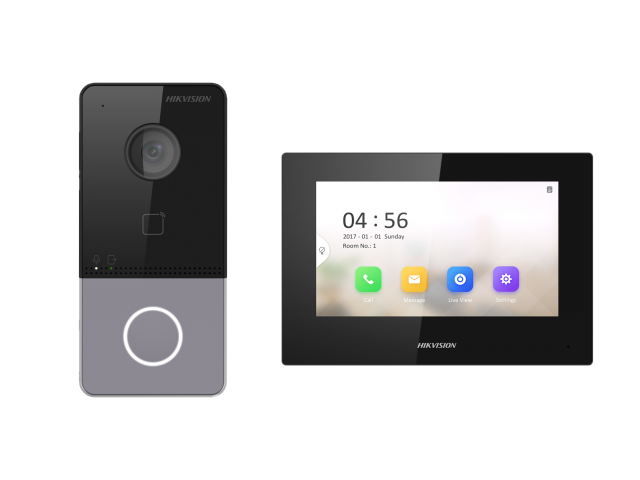 комплект домофона Hikvision DS-KIS605-P(C)