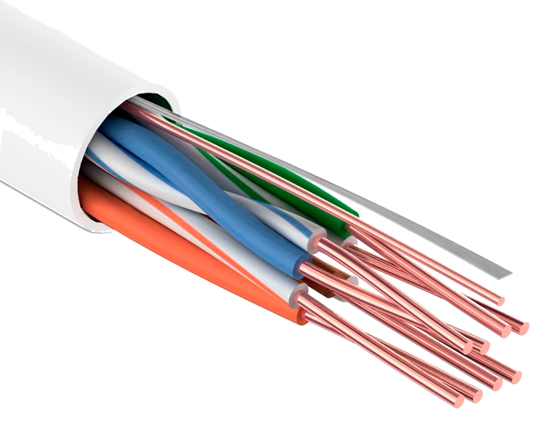 кабель Tantos UTP 4PR 24AWG (Cu) CAT5E PVC серый 305м