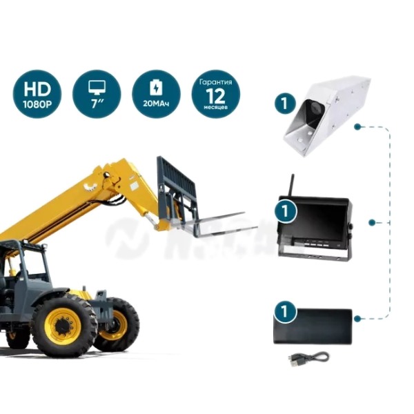 комплект видеонаблюдения NSCAR AE104 2 камеры