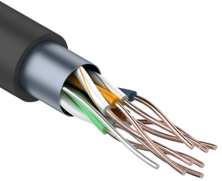 кабель Tantos FTP 4PR 24AWG (Cu) CAT5E LDPE Outdoor 305м