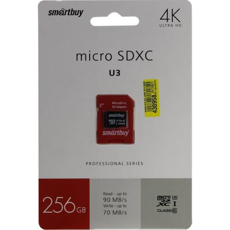SDXC.microSDXC+адаптер 256